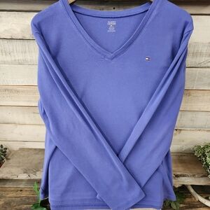 Tommy Hilfiger Long Sleeve Purple/Blue XXL